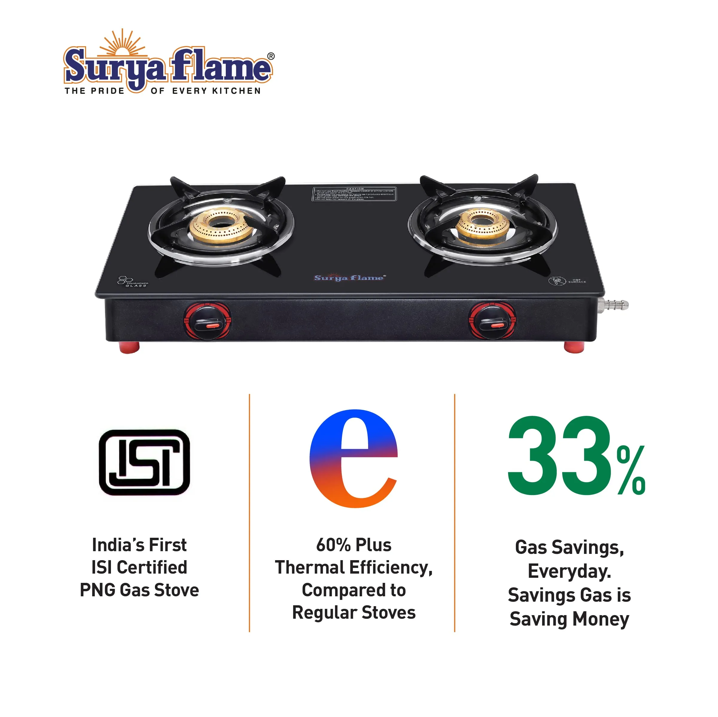 1 SF PNG STOVE 2B SMART MS NA|1 SF HOSE PIPE 1.5 MTR..|1 SF SPARK LIGHTER - ELEGANT (PACK OF 4)..vb