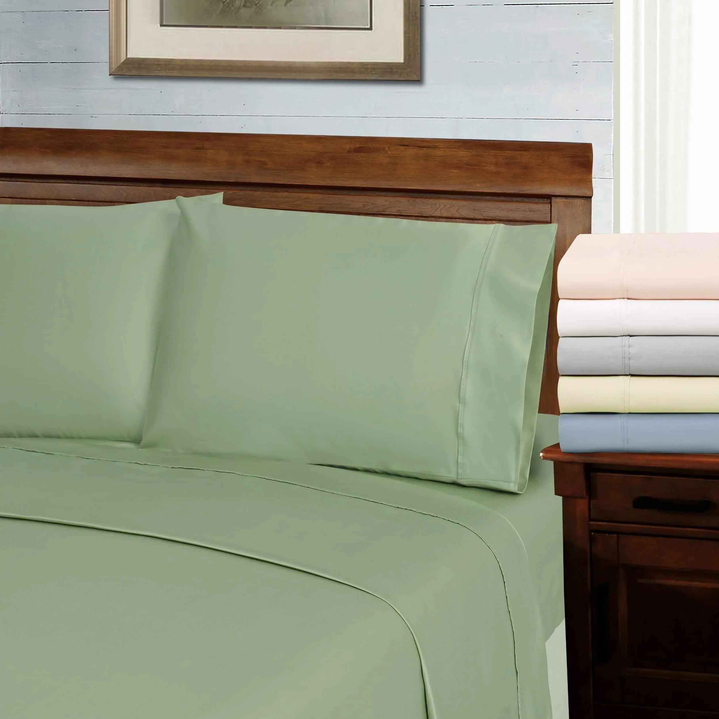 1000 Thread Count Lyocell Blend Solid Deep Pocket Bed Sheet Set