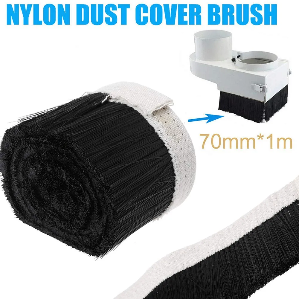 100mm Dust Cover Brush Nylon Vacuum Cleaner Engraving Machine Dust Cover for CNC Router Spindle Motor Milling Machine