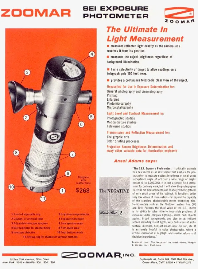 1950s SEI Photographic Exposure Spot Photometer