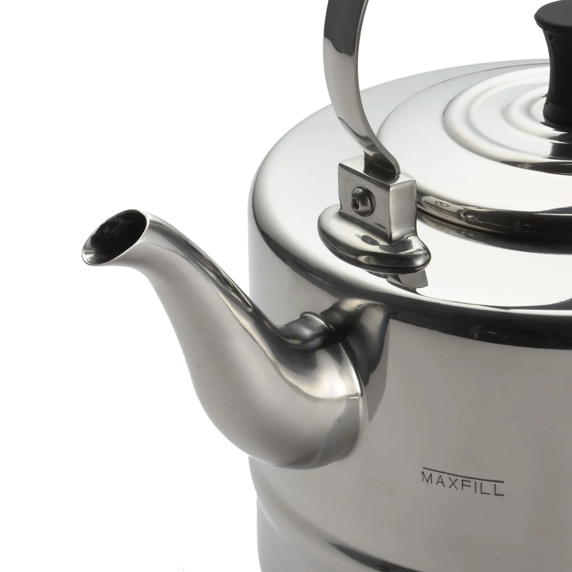 2-Quart Polished Stainless Steel Teakettle