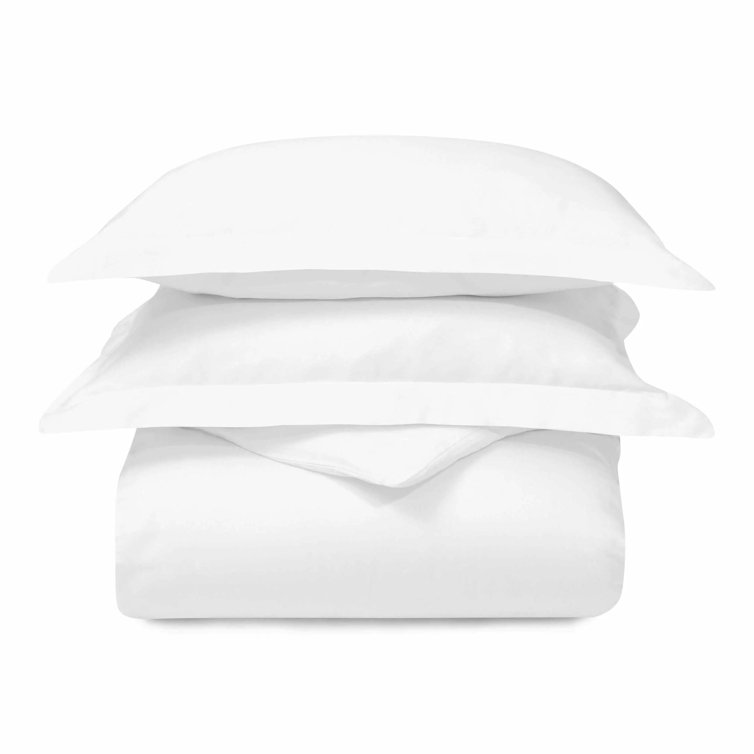 300 Thread Count Cotton Breathable Solid Duvet Cover Set