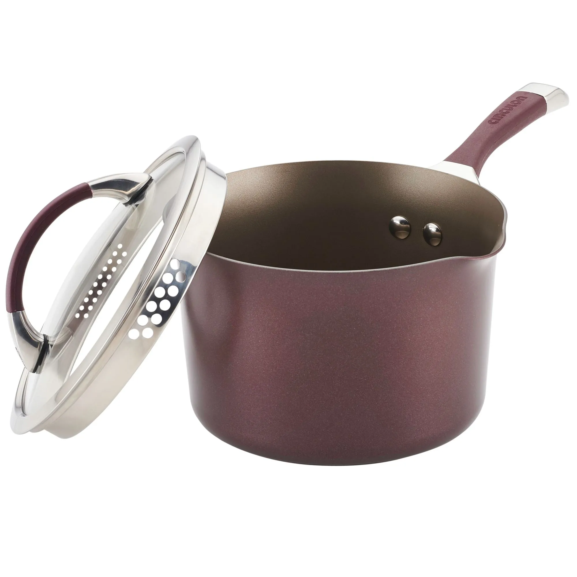 3.5-Quart Nonstick Straining Saucepan