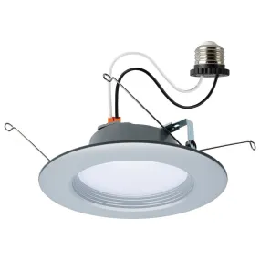 5/6 inch Retrofit LED Can Light, 9 Watts, 800 Lm, Selectable 2700K to 5000K, Nickel Baffle Trim