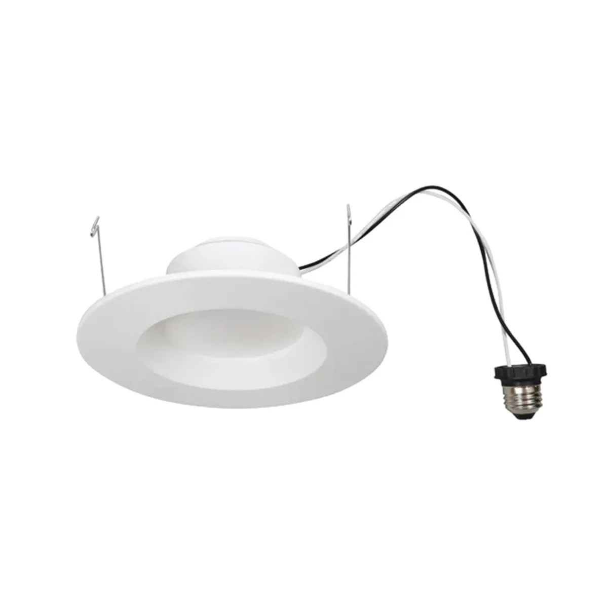 5/6'' Recessed LED Can Light, 700 Lumens, 65W Equal, 3000K, Smooth White Trim