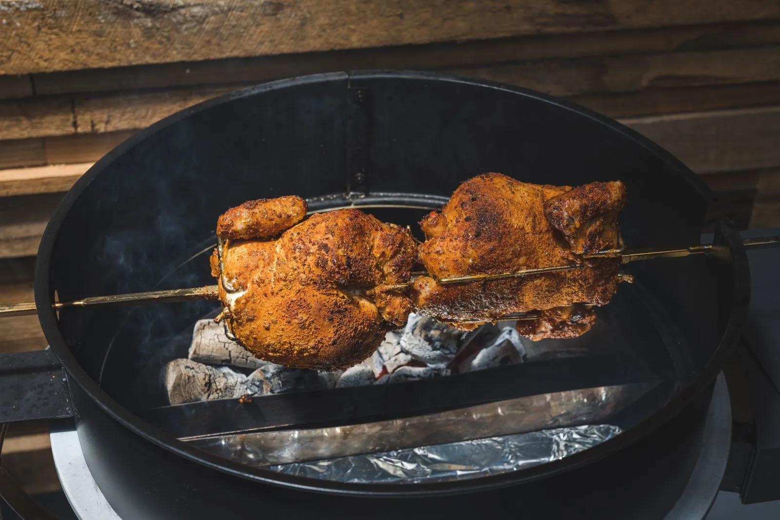 57cm Kettle Rotisserie Kit | Flaming Coals