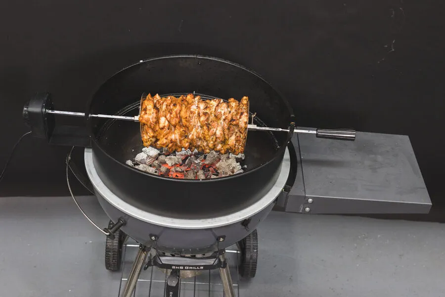 57cm Kettle Rotisserie Kit | Flaming Coals