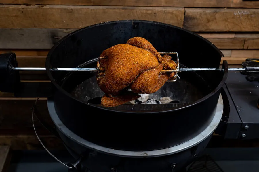 57cm Kettle Rotisserie Kit | Flaming Coals