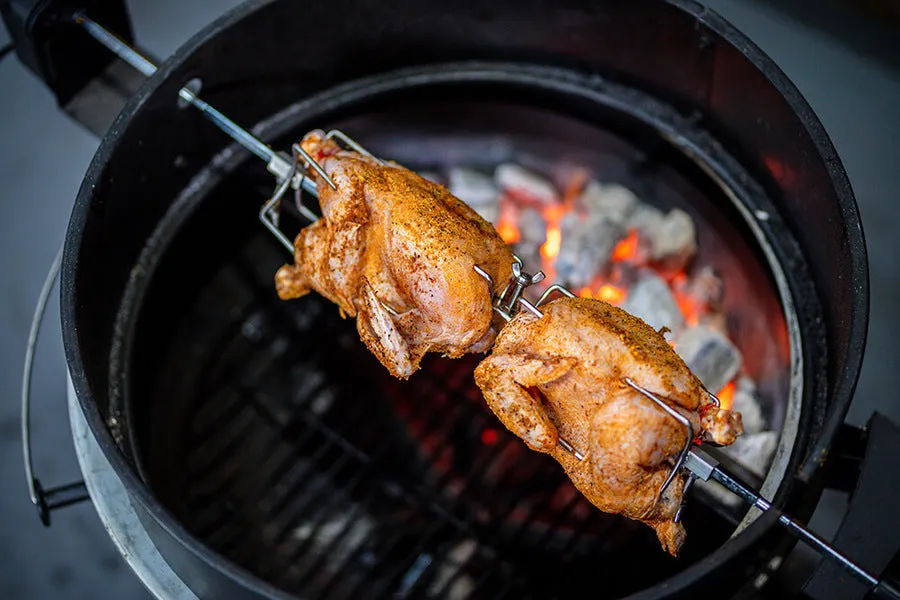 57cm Kettle Rotisserie Kit | Flaming Coals