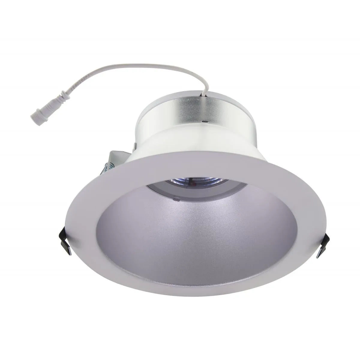 6 In. Commercial Canless LED Recessed Light, 23 Watts, 1750 Lumens, Selectable CCT, Silver Finish, 120-277V