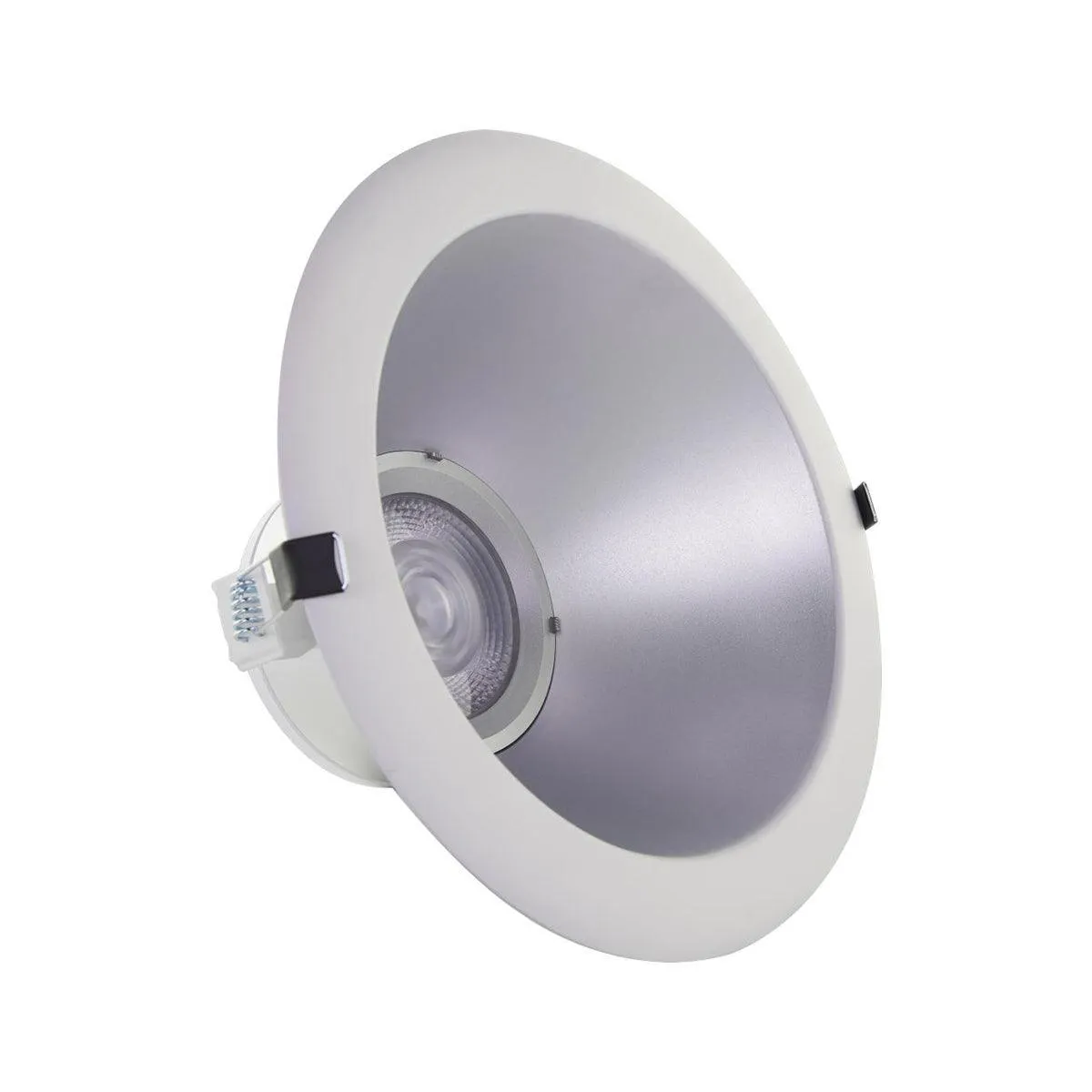 6 In. Commercial Canless LED Recessed Light, 23 Watts, 1750 Lumens, Selectable CCT, Silver Finish, 120-277V