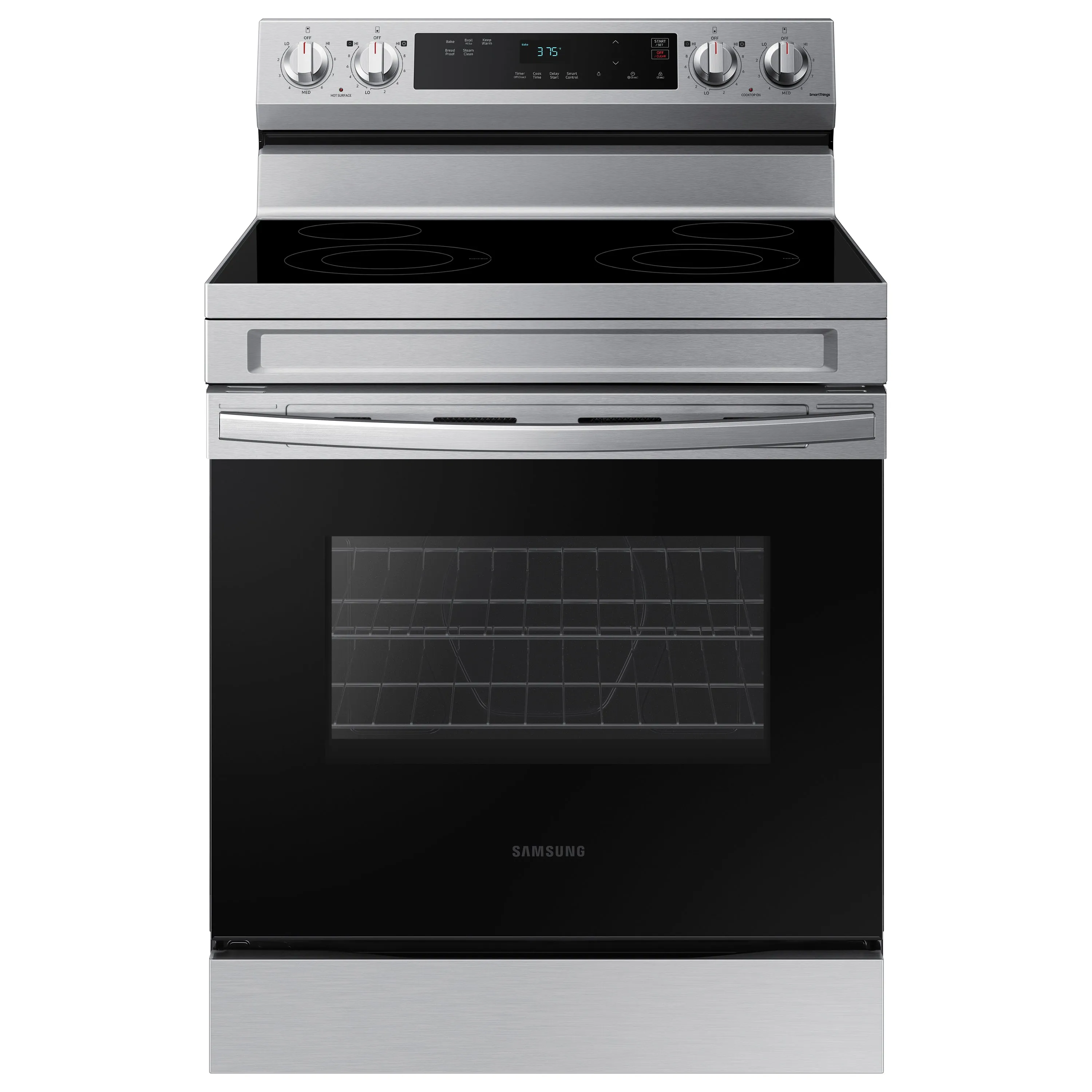 6.3 cu. ft. Smart Freestanding Electric Range with Steam Clean in Stainless Steel - (NE63A6111SS)