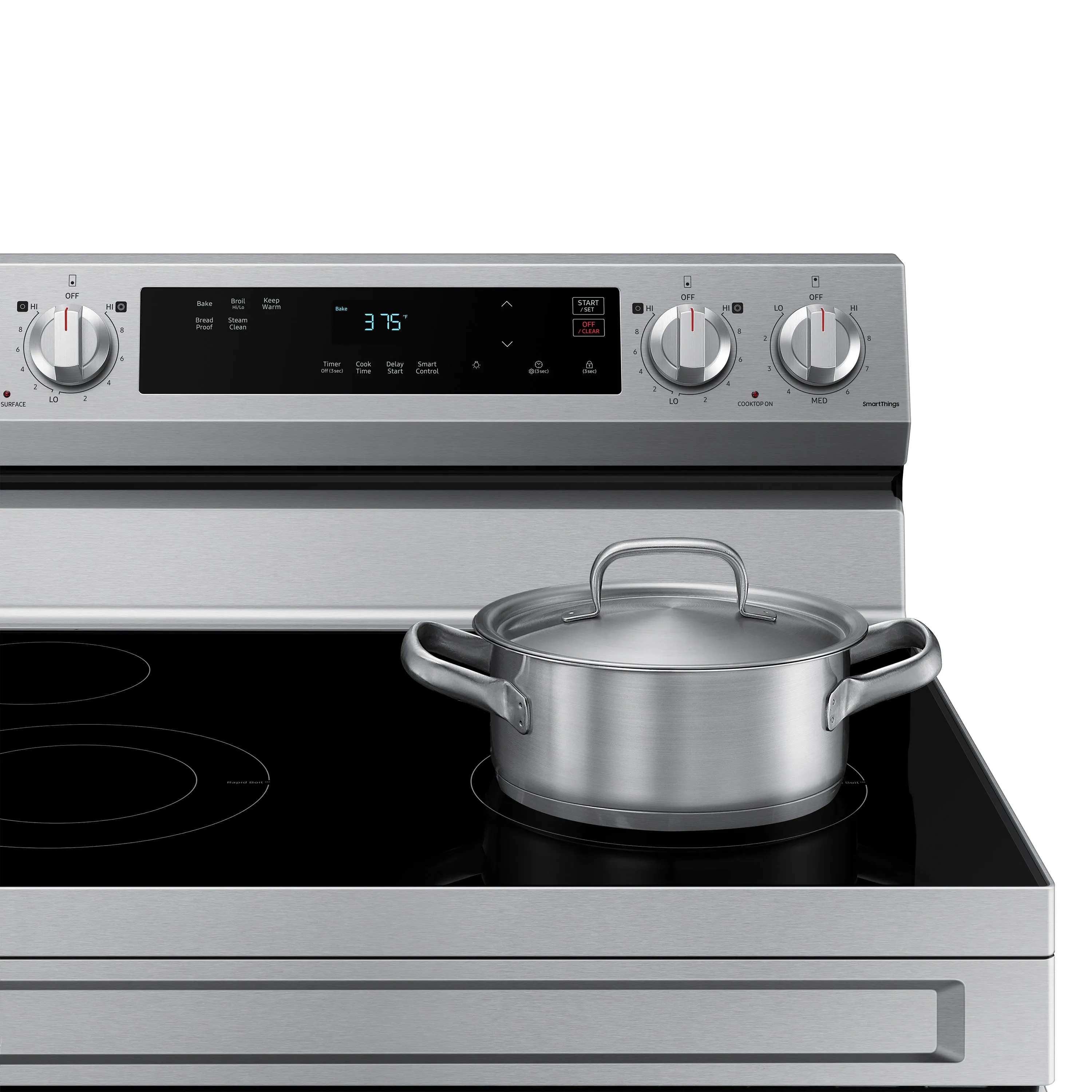 6.3 cu. ft. Smart Freestanding Electric Range with Steam Clean in Stainless Steel - (NE63A6111SS)