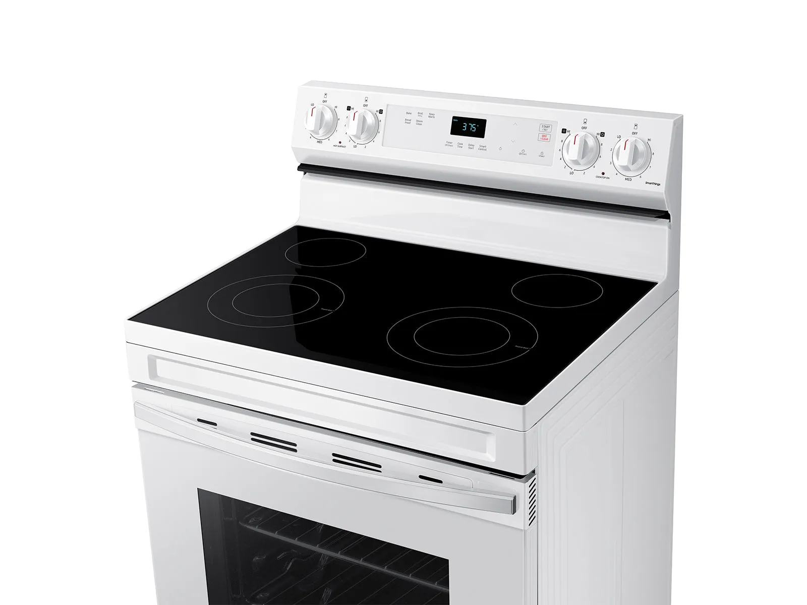 6.3 cu. ft. Smart Freestanding Electric Range with Steam Clean in White - (NE63A6111SW)