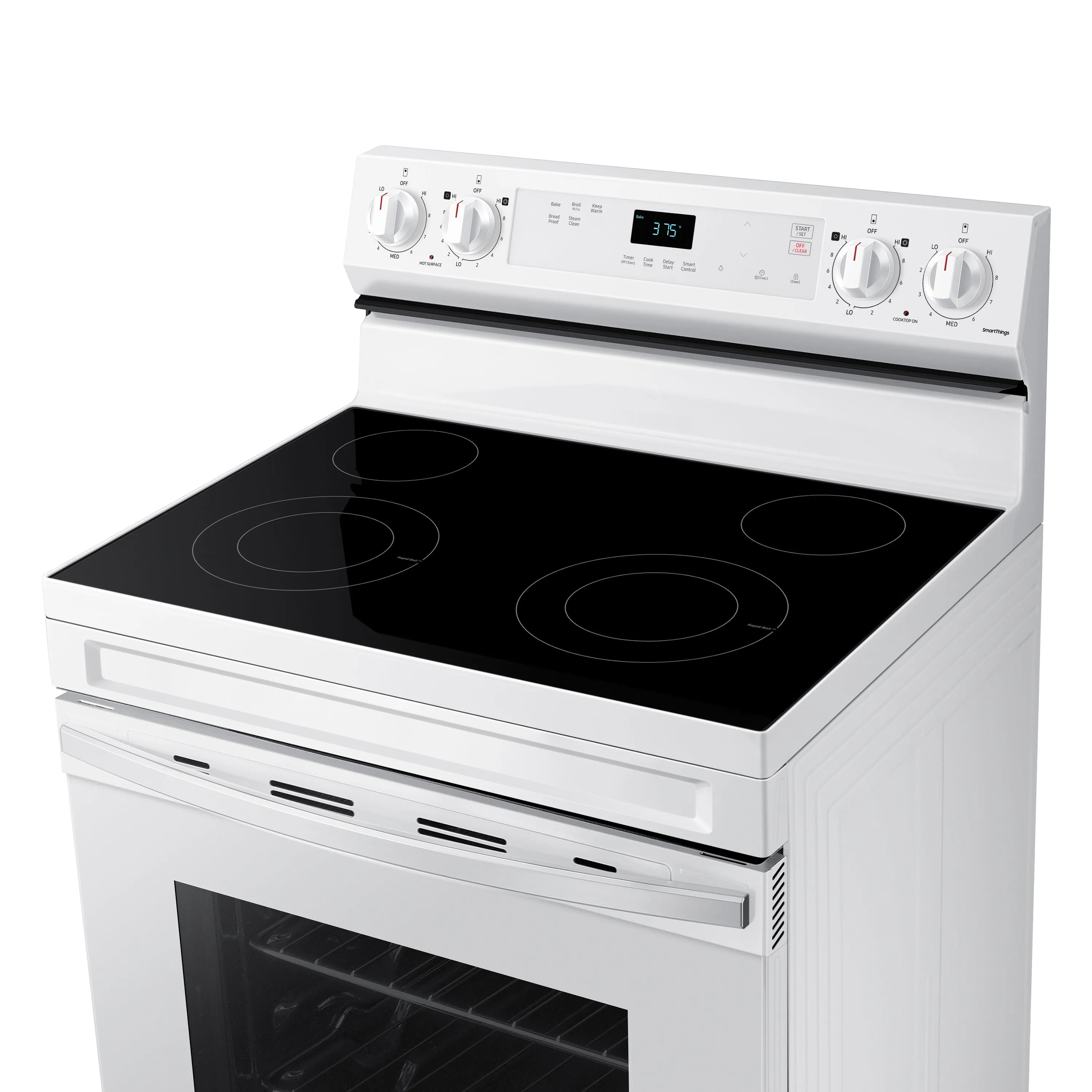 6.3 cu. ft. Smart Freestanding Electric Range with Steam Clean in White - (NE63A6111SW)