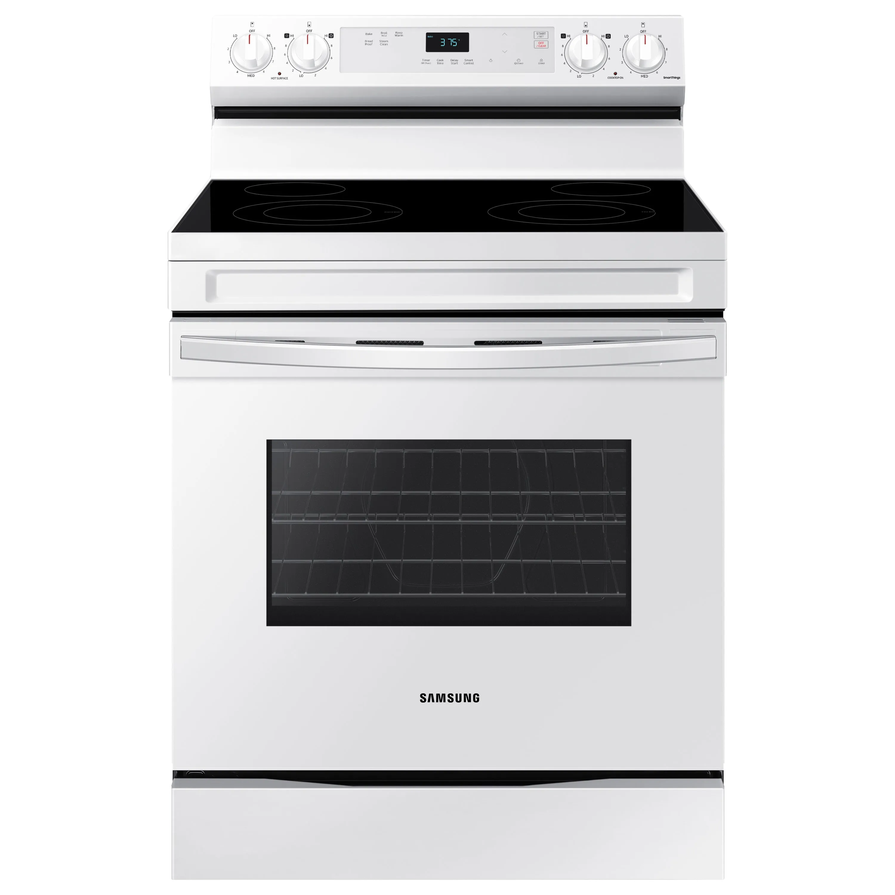 6.3 cu. ft. Smart Freestanding Electric Range with Steam Clean in White - (NE63A6111SW)