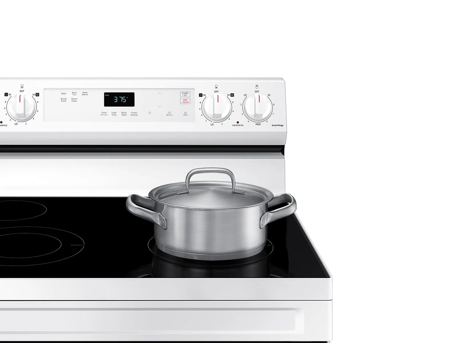 6.3 cu. ft. Smart Freestanding Electric Range with Steam Clean in White - (NE63A6111SW)