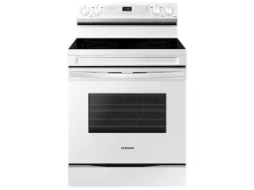 6.3 cu. ft. Smart Freestanding Electric Range with Steam Clean in White - (NE63A6111SW)