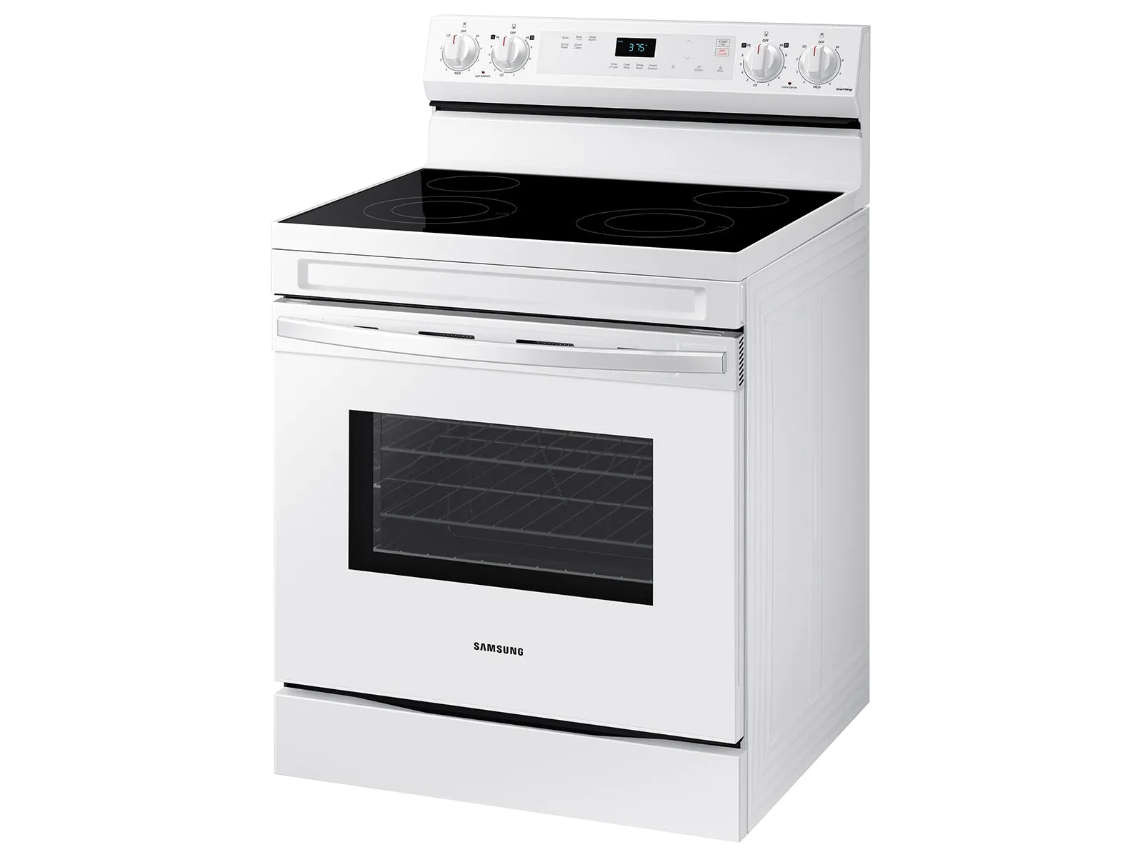 6.3 cu. ft. Smart Freestanding Electric Range with Steam Clean in White - (NE63A6111SW)