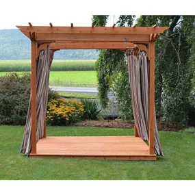 8' x 8' Pergola Curtains (Hooks Included)