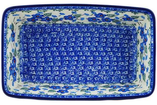 8" Loaf Pan 8" - Blue Blossom