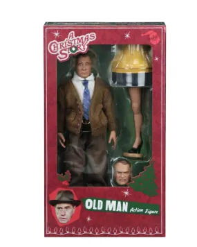 A Christmas Story Old Man 8" clothed action figure by NECA