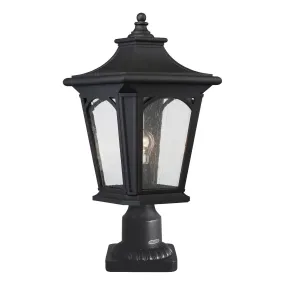 Aberfeldy One Light Large Black Pedestal Light - ID 9045