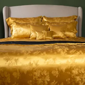 Ada Gold Pure Mulberry Silk Complete Bed Set