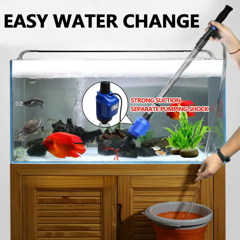 Adjustable Electric Aquarium Cleaner & Water Exchanger Set