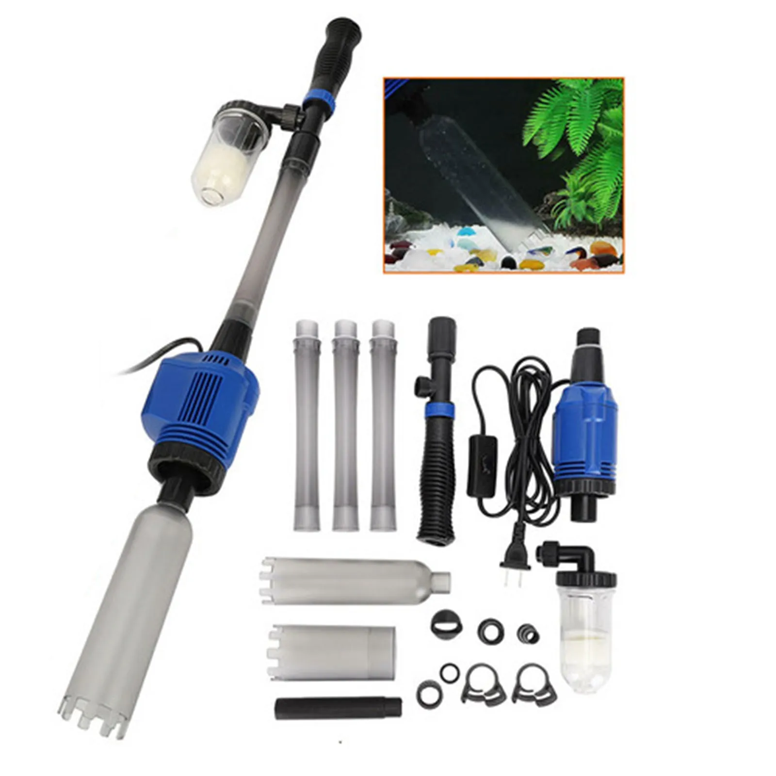 Adjustable Electric Aquarium Cleaner & Water Exchanger Set