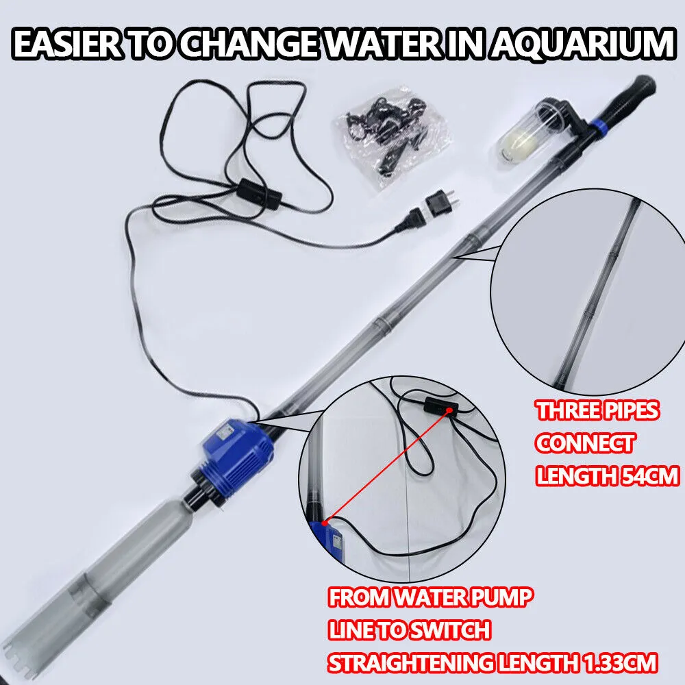 Adjustable Electric Aquarium Cleaner & Water Exchanger Set