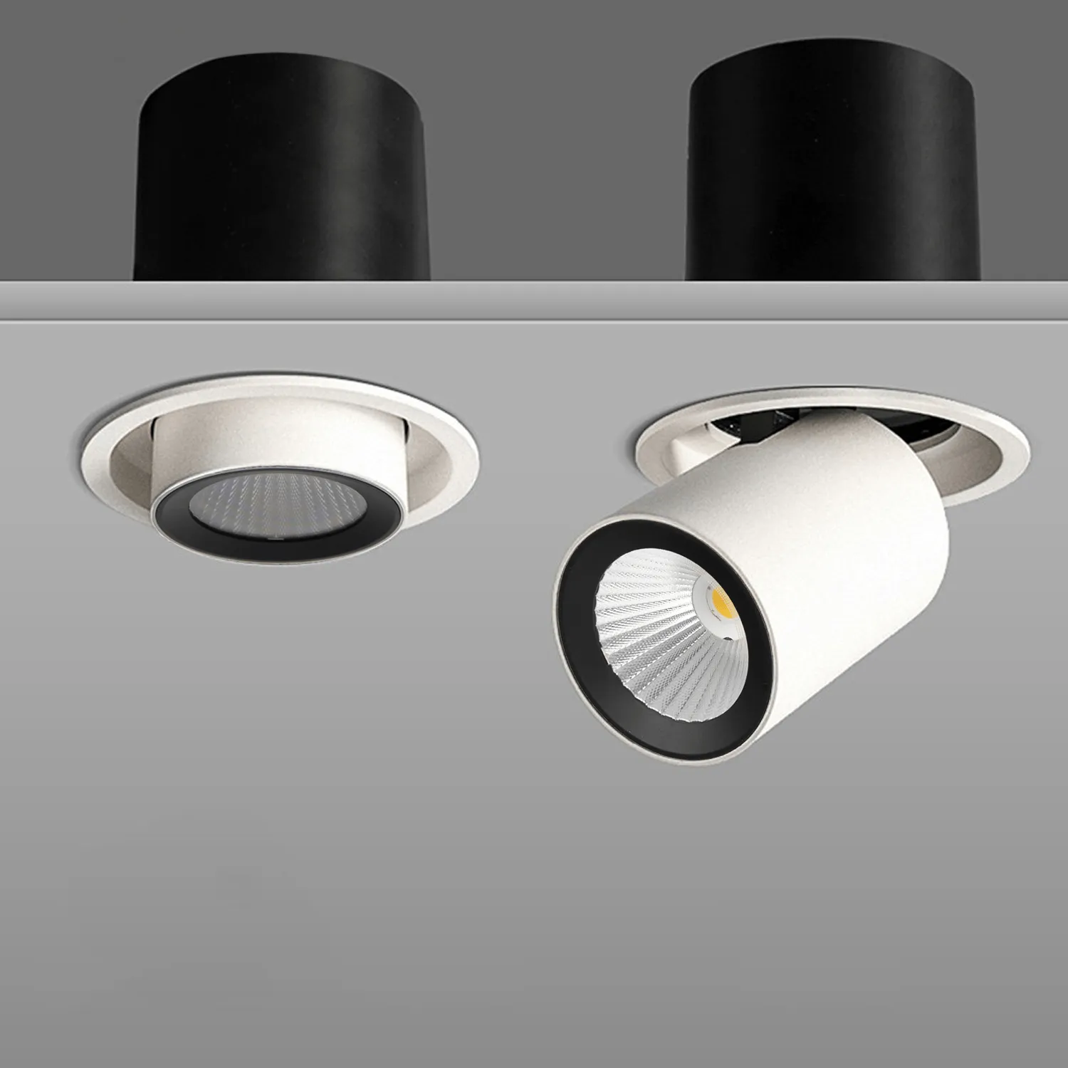 Adjustable Full Recessed COB Spotlight