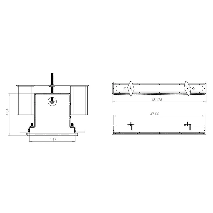 Advantage Environmental Lighting MEU Behavioral Health LED Linear Recessed Mud Flange