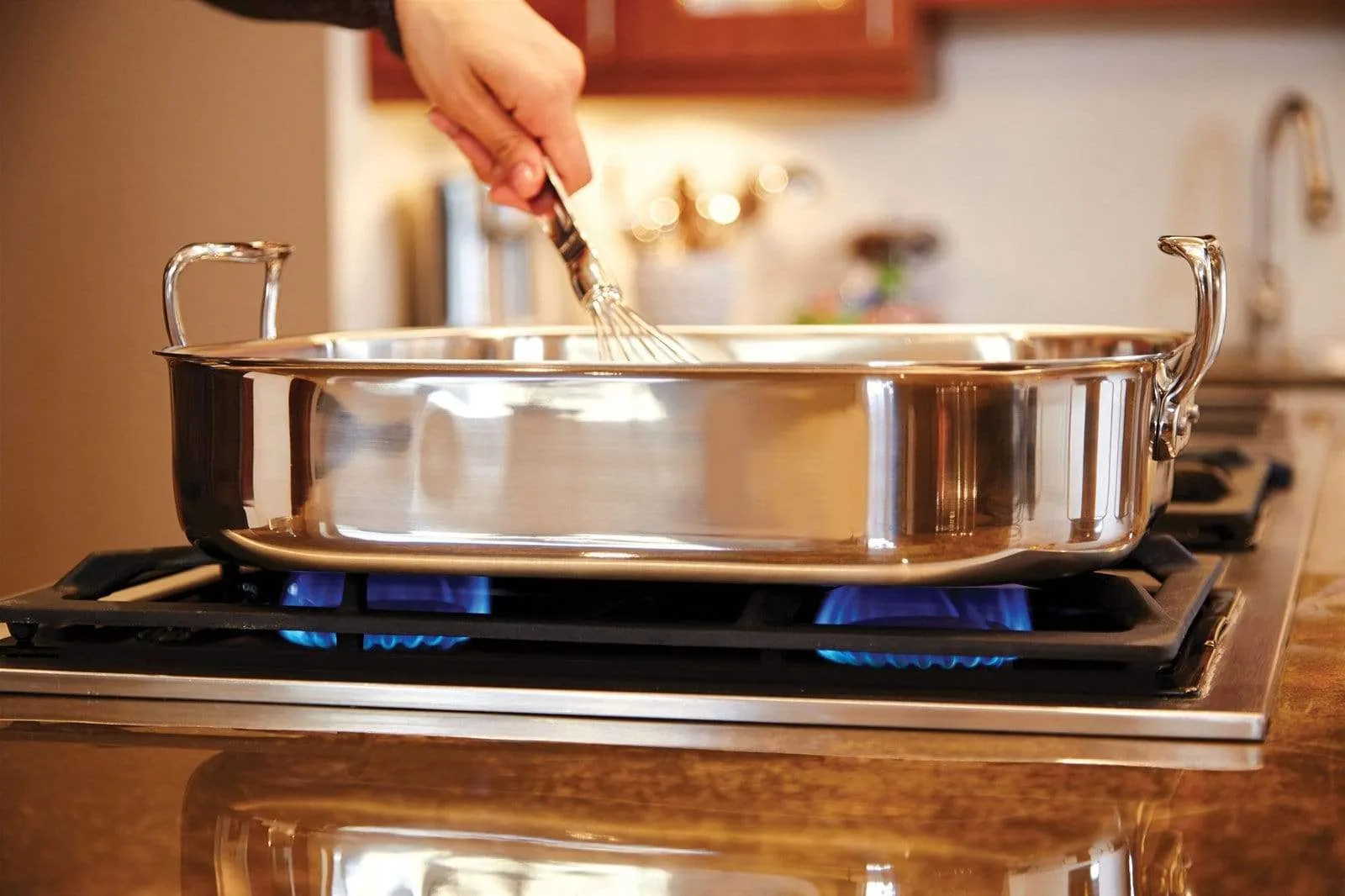 All-Clad Large Stainless Steel Roaster with Rack