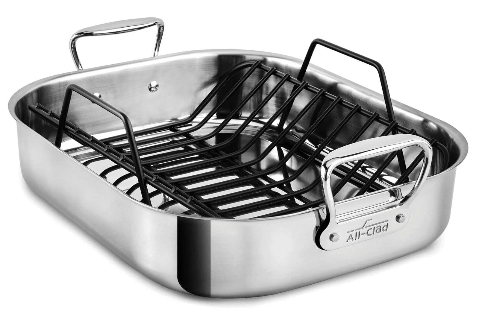 All-Clad Large Stainless Steel Roaster with Rack