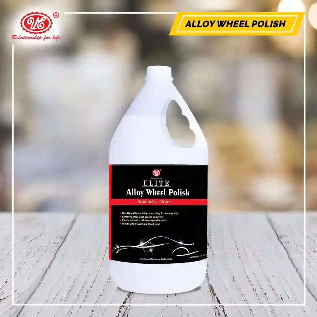 Alloy Wheel Polish Cleaner Concentrate | Best Wheel Polish For Car, Bike & Other Vehicles