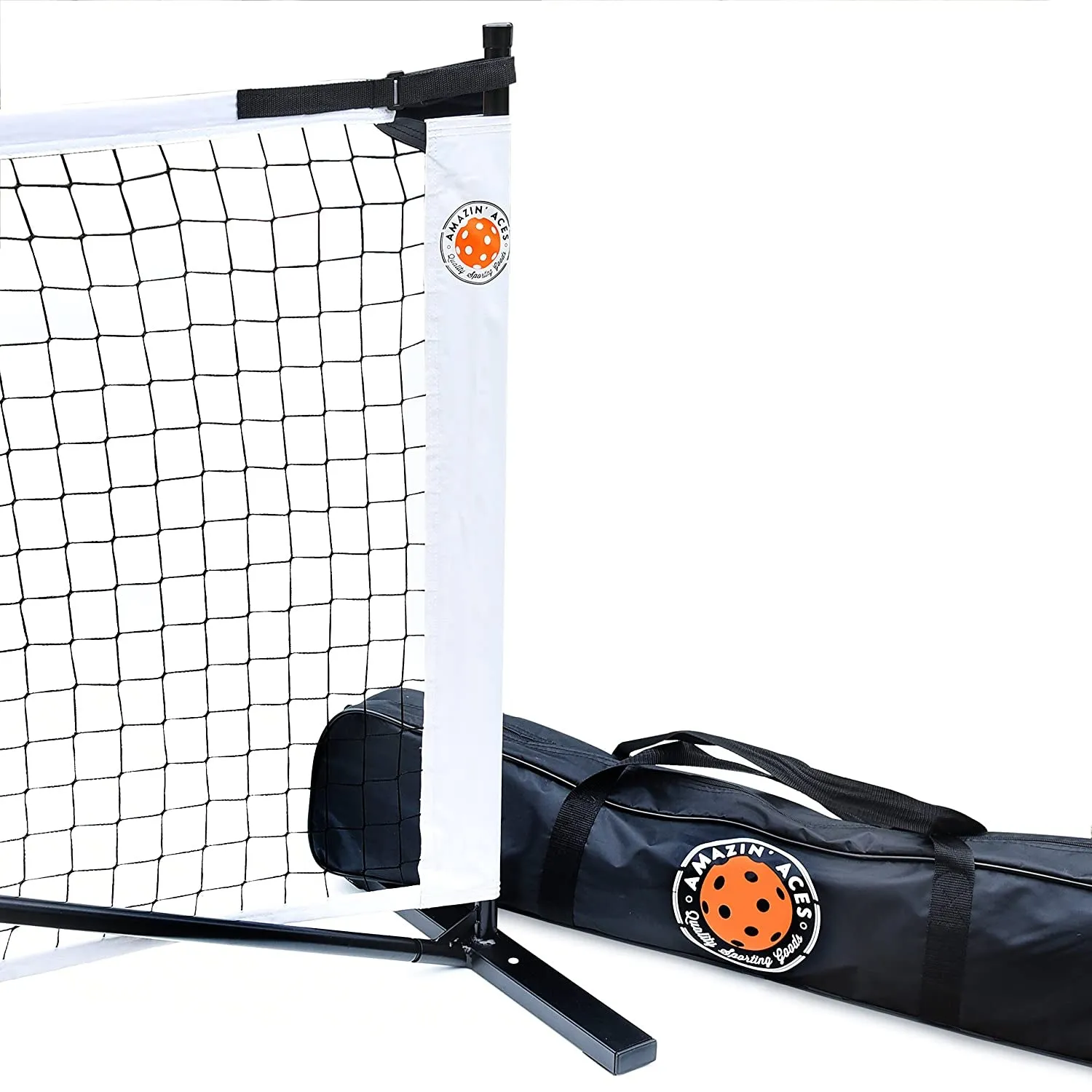 Amazin' Aces Portable Pickleball Net w/ Easy Snap Metal Frame, Carry Bag (Used)