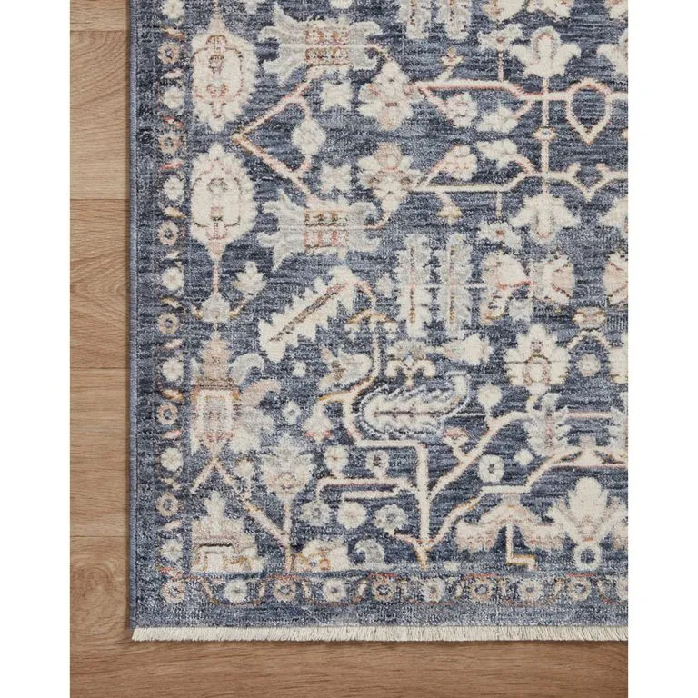 Amber Lewis x Loloi Zuma Rug - Blue Ivory