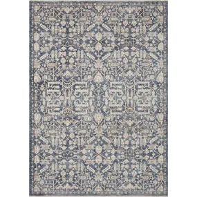 Amber Lewis x Loloi Zuma Rug - Blue Ivory