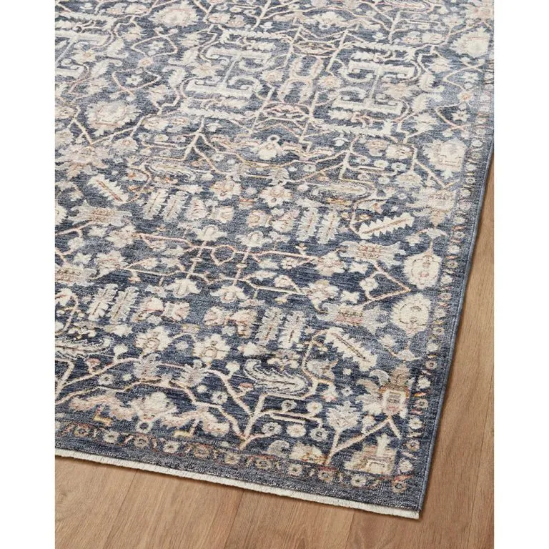 Amber Lewis x Loloi Zuma Rug - Blue Ivory