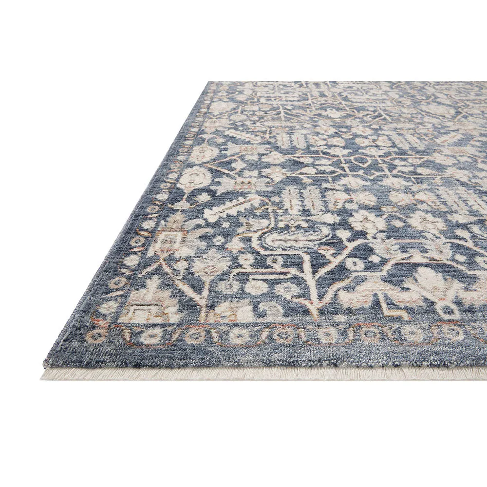 Amber Lewis x Loloi Zuma Rug - Blue Ivory