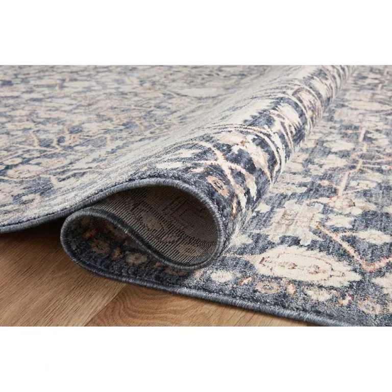 Amber Lewis x Loloi Zuma Rug - Blue Ivory