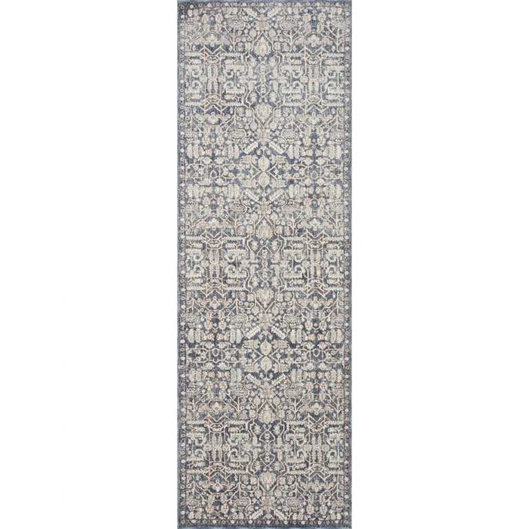 Amber Lewis x Loloi Zuma Rug - Blue Ivory