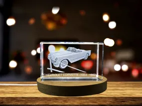 American Legend: Chevrolet Corvette (1953-1962) - 3D Engraved Crystal Tribute