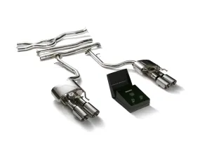 ARMYTRIX Stainless Steel Valvetronic Exhaust System Quad Chrome Silver Tips Lexus IS200T | IS300 2.0T I4 2015 