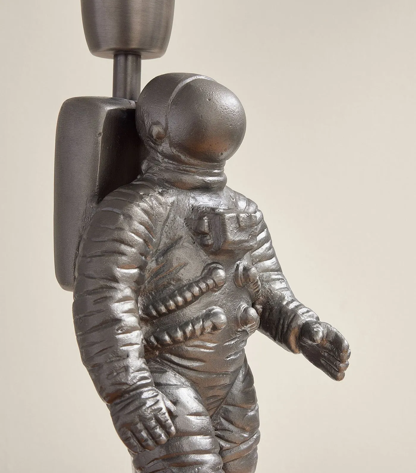 Astronaut Lamp Antique Pewter/White