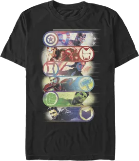 Avengers Logos Marvel Comics T-Shirt