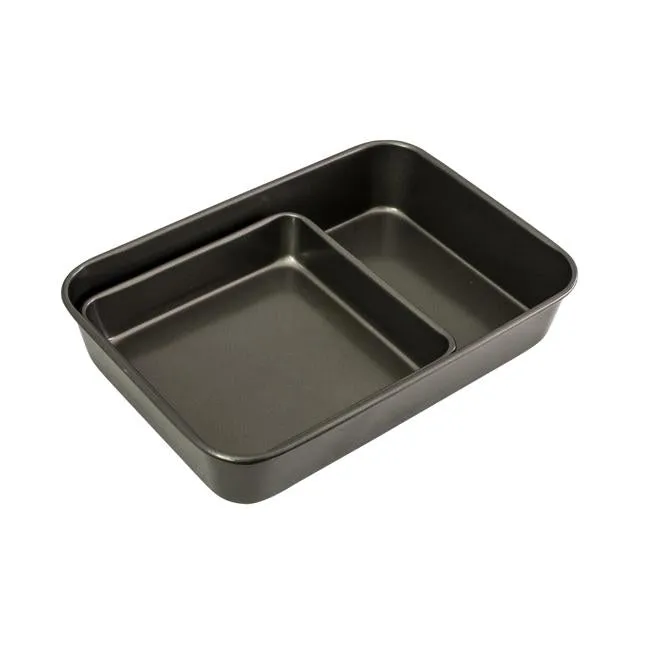 Bakemaster Roasting/Square Pan Twin Pack