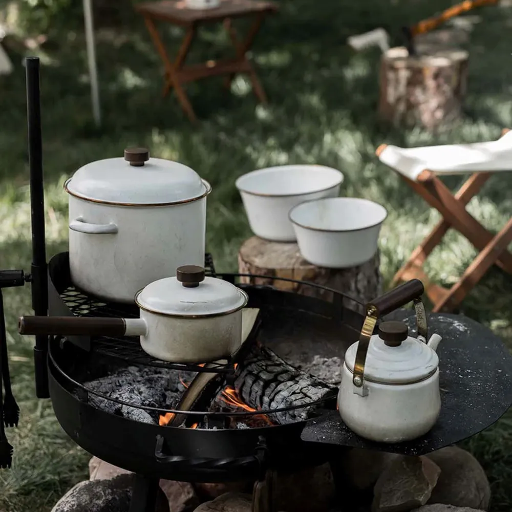 Barebones Enamel Saucepan