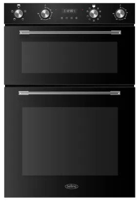 Belling Built In Double Oven Black | BI904MFBK